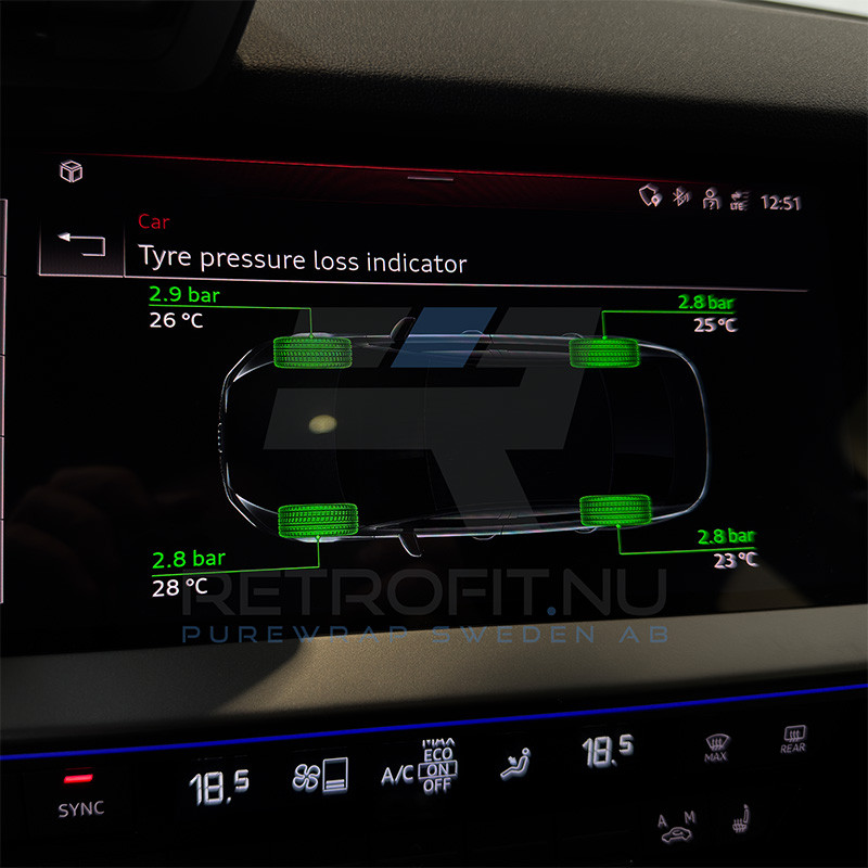 Audi A3 8Y Tire Pressure Monitoring System / TPMS Audi 1 - Retrofit.nu - Shop 