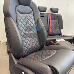 Audi Q8 4M Exclusive lädersäten med röda sömmar Audi 2 - Retrofit.nu - Shop 