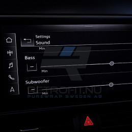 Audi A6 C8 – Subwoofer Menu