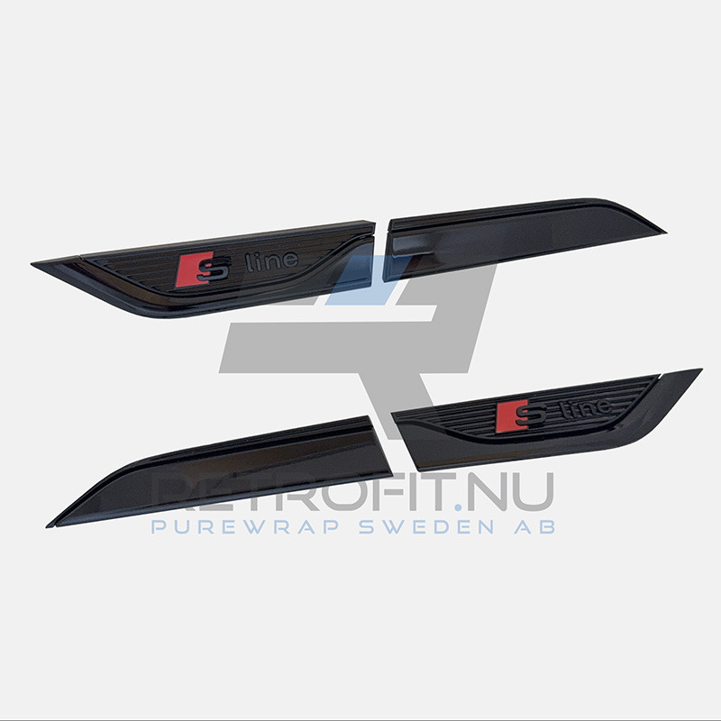Audi A5 F5 Black S-line emblems [product.brand] 1 - Retrofit.nu - Shop 