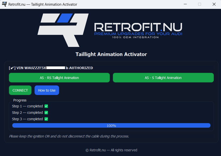 Retrofit.nu Audi Q5 FY baglygte- og dynamisk blinker-activator interface